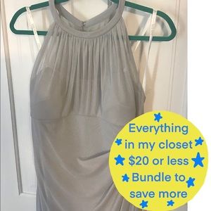 David’s Bridal mystic halter mesh size 12